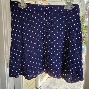 Cute Massini Navy-White polka dot skirt